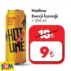 HOTLİNE ENERJİ İÇECEĞİ 250 ML HOTLİNE ENERJİ İÇECEĞİ 250 ML